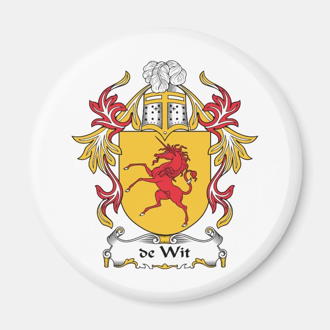 Imã de Wit Family Crest (Frente)