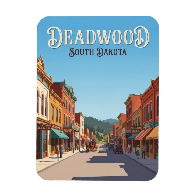 Ímã Deadwood Dakota do Sul (Vertical)