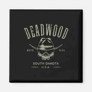 Imã Deadwood Dakota do Sul EUA Design Angustiado Lembr