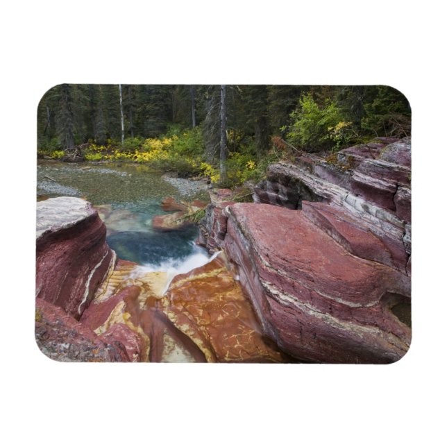 Ímã Deadwood Falls em Reynolds Creek no outono (Horizontal)