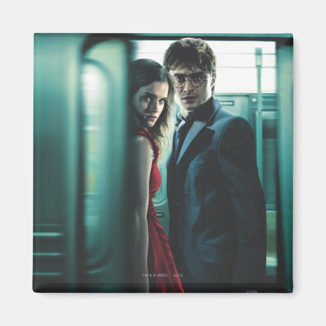 Imã Deathly Hallows - Harry e Hermione (Frente)