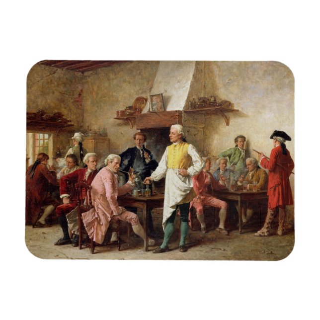 Ímã Debate de cavalheiros, 1881 (petróleo no painel) (Horizontal)