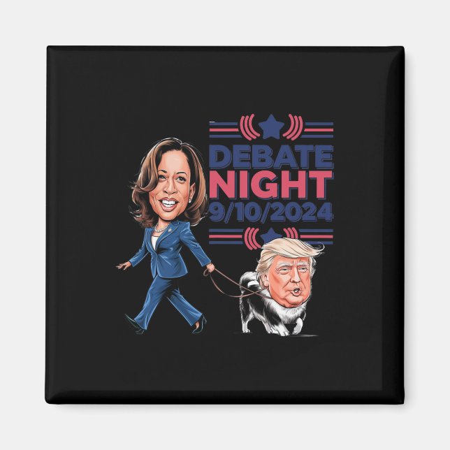 Imã Debate Noite Descoberto Engraçado Cachorro Kamala  (Frente)