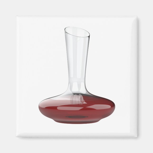 Imã Decanter com vinho tinto (Frente)