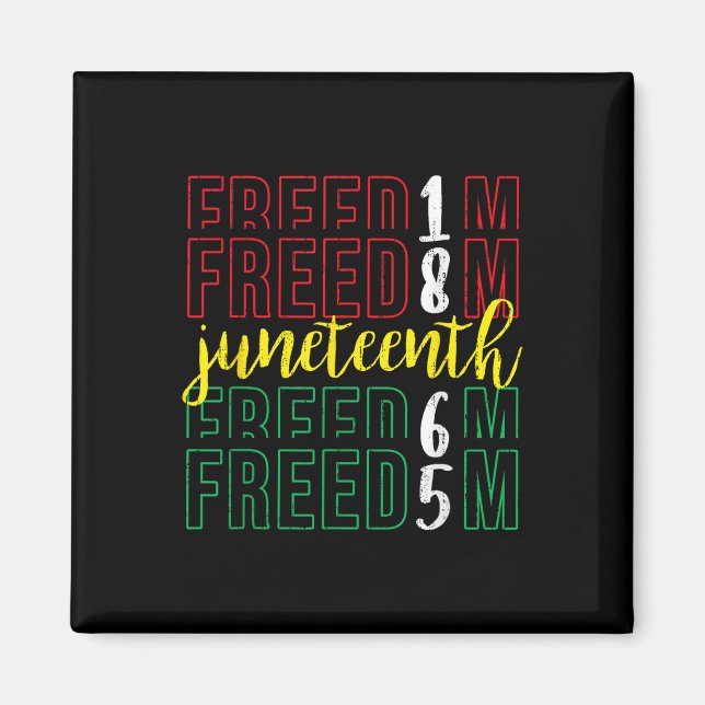 Imã Décima Sétima Liberdade - 19 de junho de 1865 Afro (Frente)