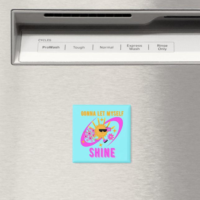 Imã Declaração de Autoamor Vou Me Deixar Brilhar (In Situ (Dishwasher))