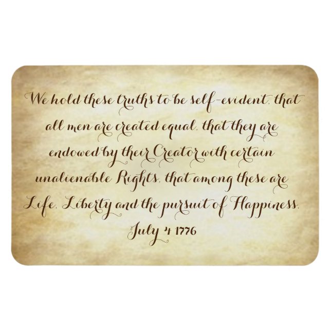 Ímã Declaração de independência dos Estados Unidos 177 (Horizontal)