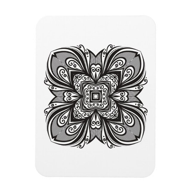 Ímã Deco Black Square Inspirado (Vertical)