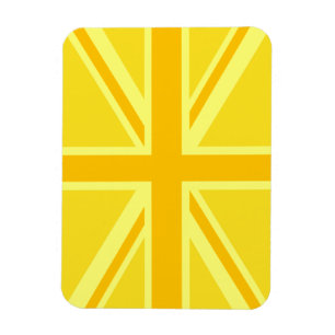 Ímã Decor de Bandeira Britânica do Sunny Yellow Union
