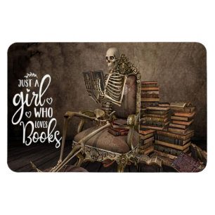Ímã Decor Gótico para Amantes de Livros Imagem Fotográ