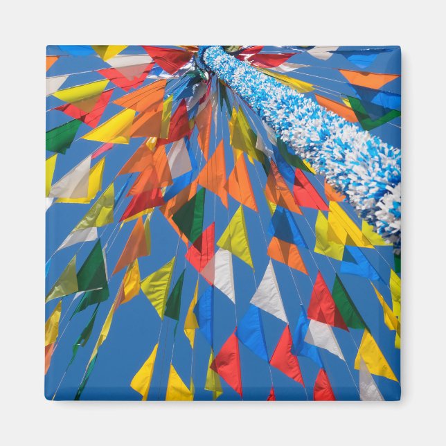 Imã Decoração de Bandeira Triangular (Frente)