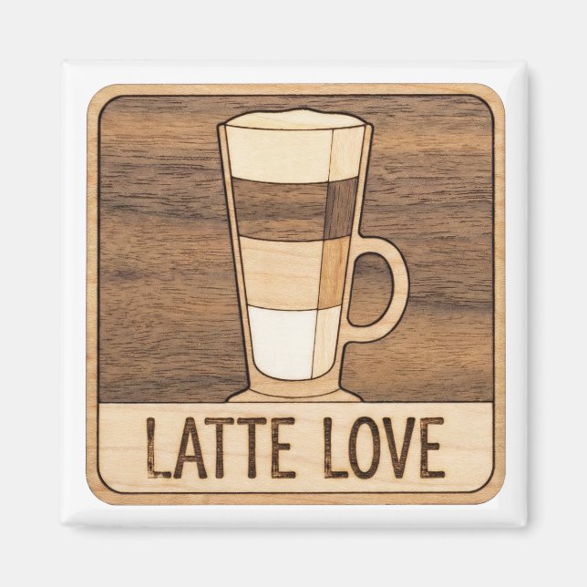 Imã Decoração de Café para Amantes (Frente)