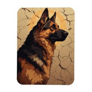 Ímã 🐕 Decoração de Ovelheiro Alemão para Donos de Cac