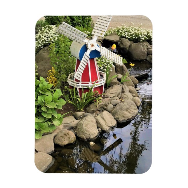 Ímã Decoração do Jardim de Moinhos (Vertical)