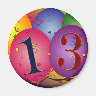 Imã Decorações de Balões para 13
