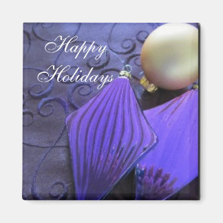 Imã Decorações de Natal Roxas Elegantes