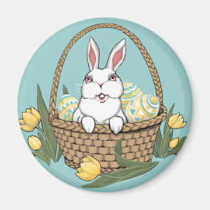 Imã Decorações de Páscoas Festivas de Coelho de Pá