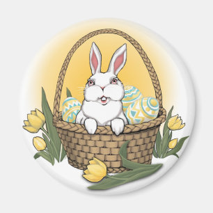 Imã Decorações de Páscoas Festivas de Coelho de Pá