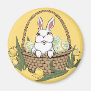 Imã Decorações de Páscoas Festivas de Coelho de Pá