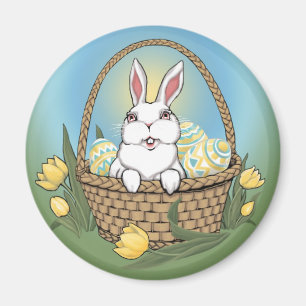 Imã Decorações de Páscoas Festivas de Coelho de Pá