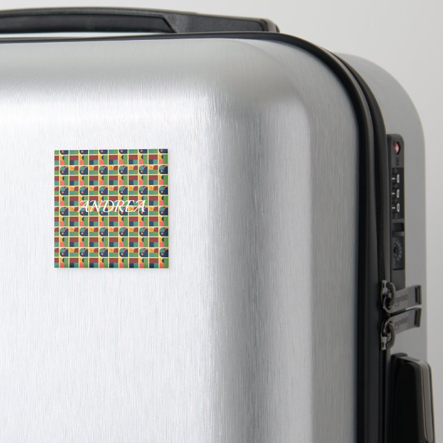 Imã Decorative Magnet – Abstract Geometric Shapes (In Situ (Luggage))