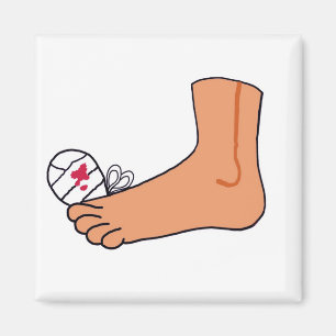Imã Dedo do pé quebrado Foot-2