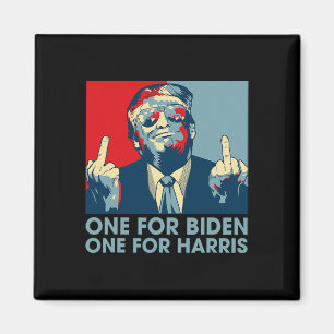 Imã Dedo Médio Biden Harris Fla Republicana Americana