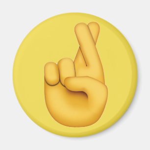 Imã Dedos atravessaram Emoji