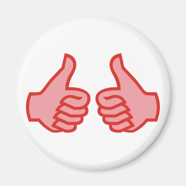 Imã DEDOS POLEGAR OK alto thumbs up (Frente)