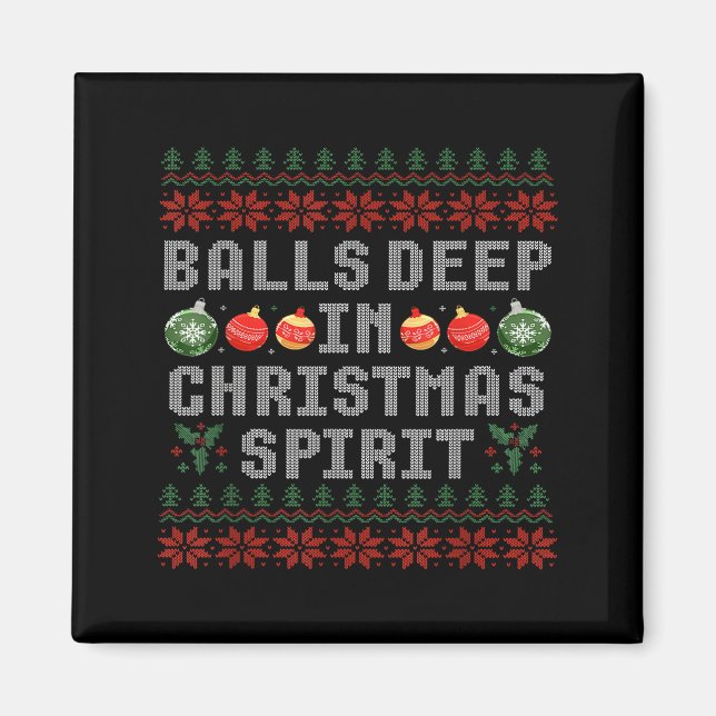 Imã Deep In The Christmas Srit Matching Couples Ugly  (Frente)