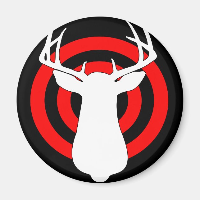 Imã Deer Antlers Bullseye (Frente)