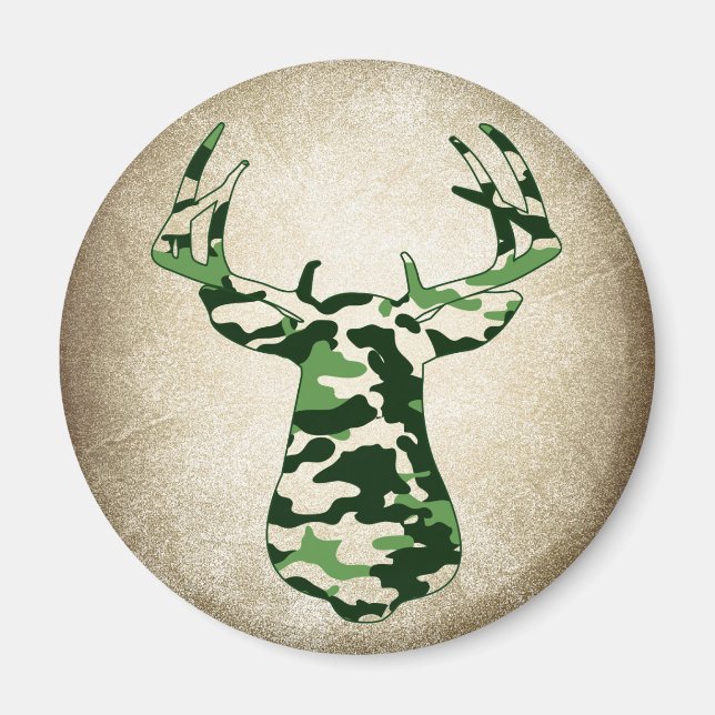 Imã Deer Hunting Camo Buck (Frente)