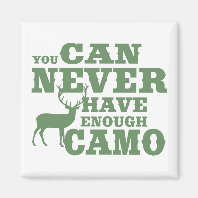 Imã Deer Hunting Humor Camouflage (Frente)