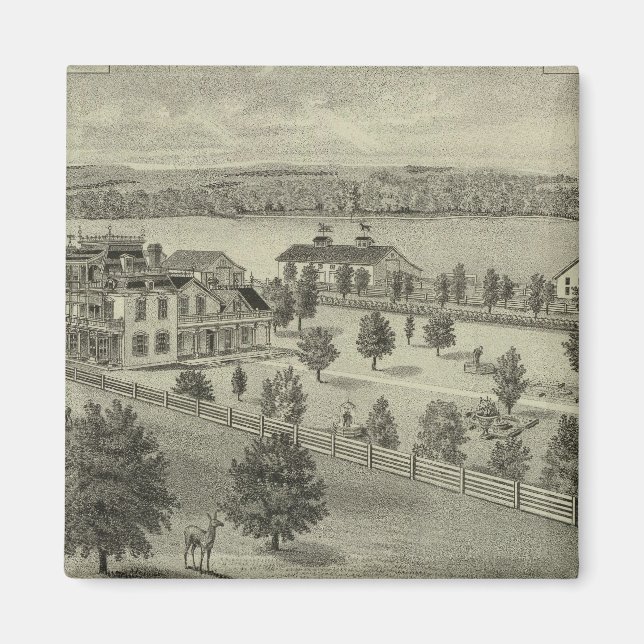 Imã Deer Park Place Fazenda, Cidade Forte, Kansas (Frente)