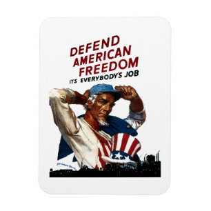 Ímã Defenda a liberdade americana