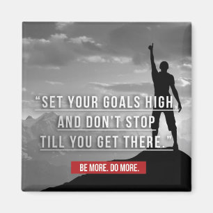 Imã Defina suas metas alto - Motivação