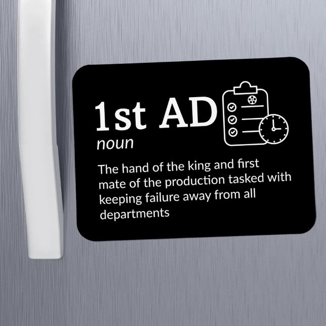 Ímã Definição AD de 1rua - Equipe de filmes 3" x 4" Fl (Criador carregado)