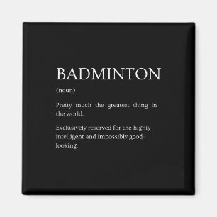 Imã Definição de Badminton - Badminton Sarcástico Engr