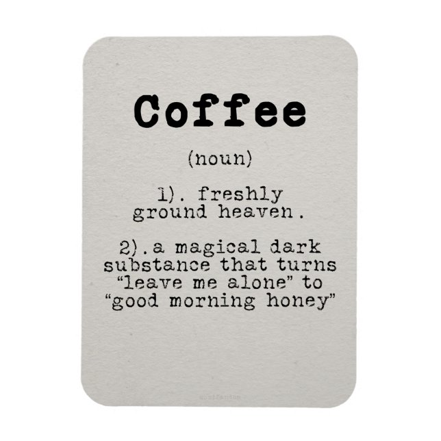 Ímã Definição De Café Com Sobrecarga (Vertical)