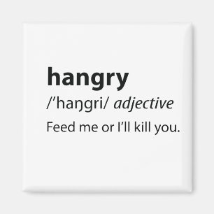 Imã Definição de Dicionário Engraçado Hangry