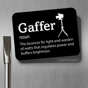 Ímã Definição de Gaffer - Film Crew 3" x 4" Flex