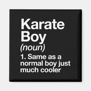 Imã Definição de Karate Boy Engraçado Artes Marciais
