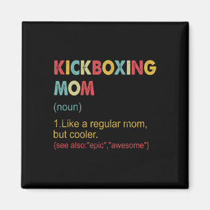 Imã Definição de Mãe de Kickboxing Mulheres Arte Marci