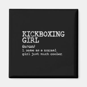 Imã Definição de Menina de Kickboxing Engraçado Mulher