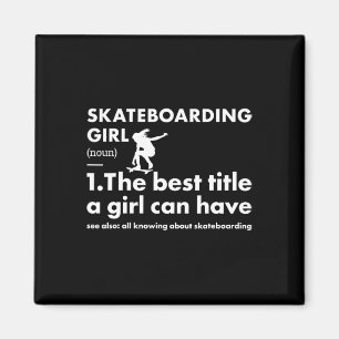 Imã Definição de Menina Esportiva Skate