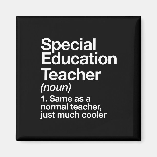 Imã Definição de Professor de Educação Especial Engraç (Frente)