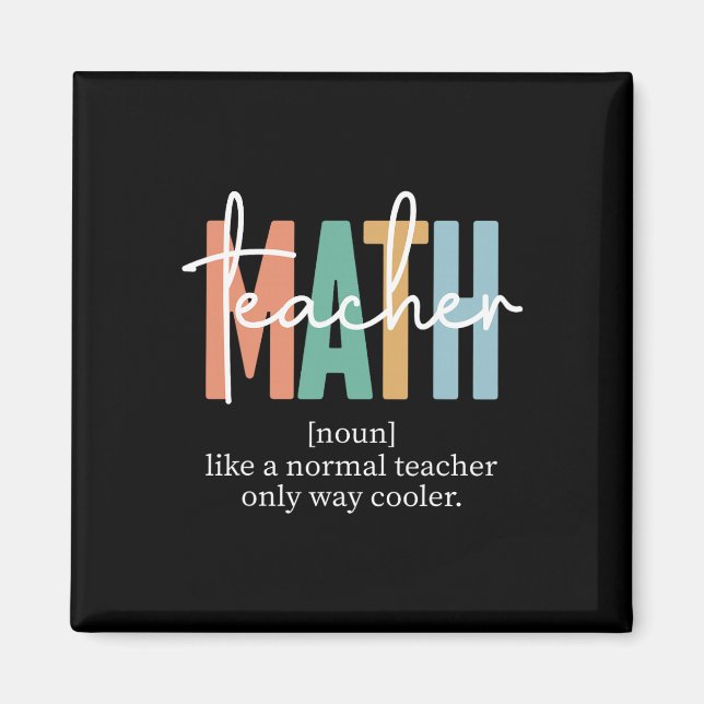 Imã Definição de professor de matemática engraçado par (Frente)