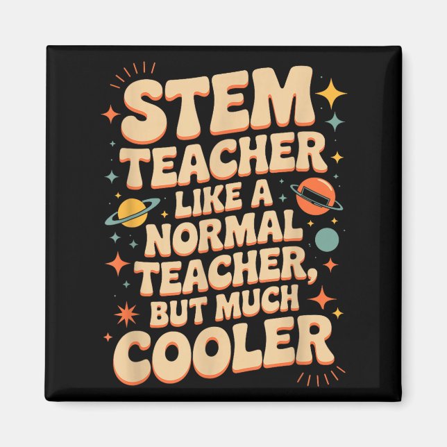 Imã Definição de Professor de Stem Engraçado Ciência M (Frente)