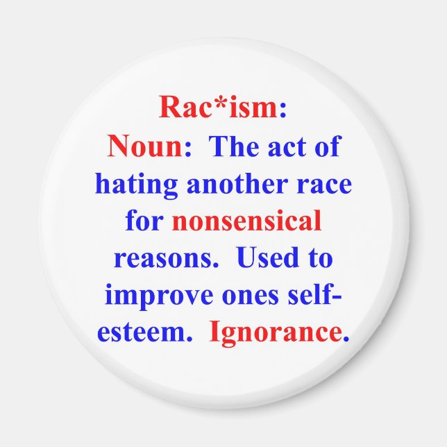 Imã Definição de racismo (Frente)
