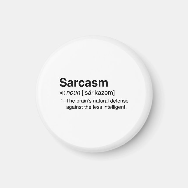 Imã Definição de Sarcasm (Frente)